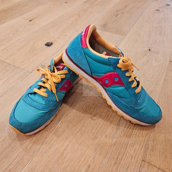 Saucony Shoes - Saucony Jazz Women 9.5 Turquoise\Raspberry